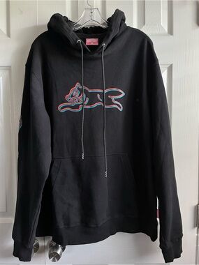 Ice Cream Hoodie Mens 2XL Black Sweatshirt BBC Neon Dirty Dog Streetwear